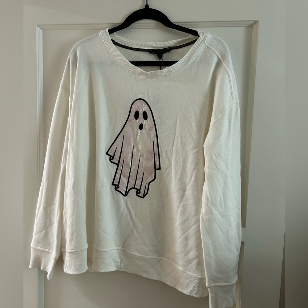 Jane and Delancey White Ghost Sweatshirt